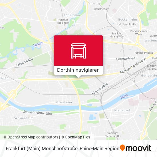 Frankfurt (Main) Mönchhofstraße Karte