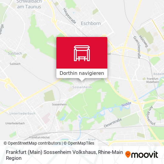 Frankfurt (Main) Sossenheim Volkshaus Karte