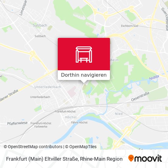 Frankfurt (Main) Eltviller Straße Karte