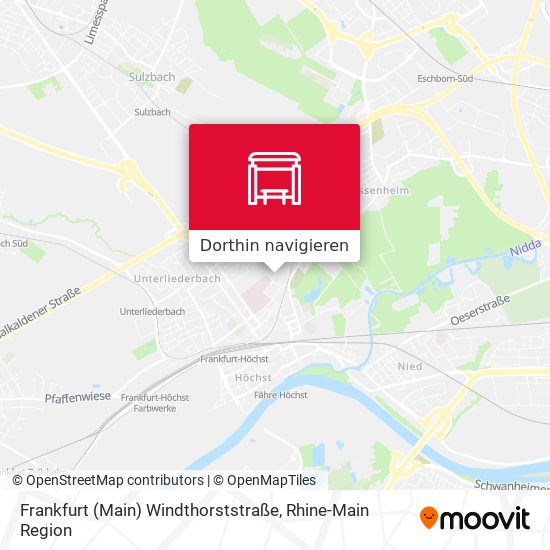 Frankfurt (Main) Windthorststraße Karte
