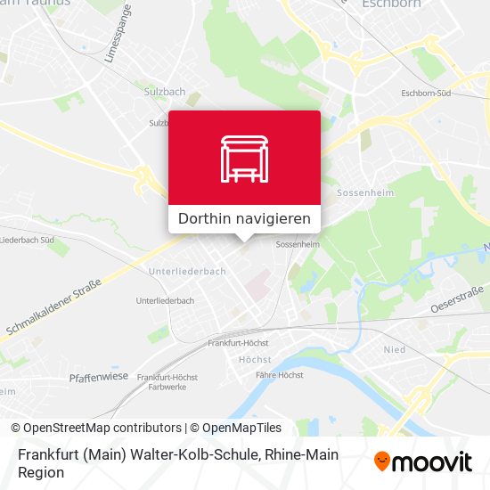 Frankfurt (Main) Walter-Kolb-Schule Karte