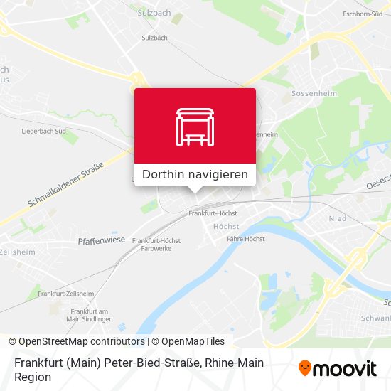 Frankfurt (Main) Peter-Bied-Straße Karte