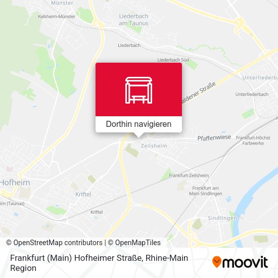 Frankfurt (Main) Hofheimer Straße Karte