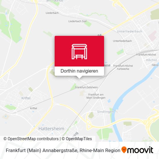 Frankfurt (Main) Annabergstraße Karte