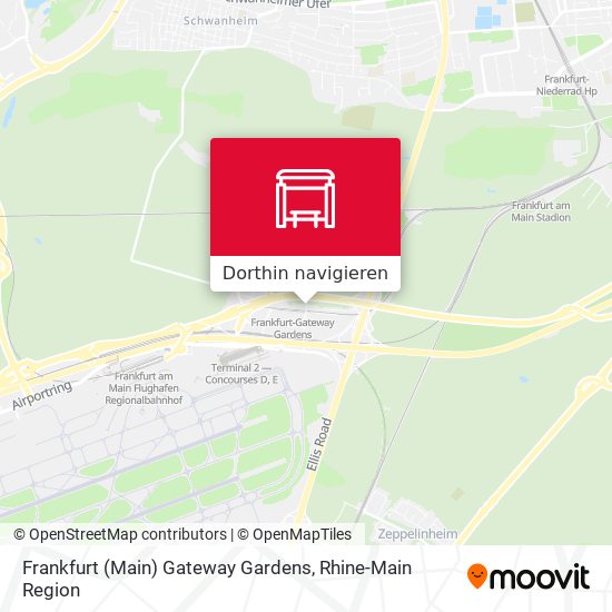 Frankfurt (Main) Gateway Gardens Karte