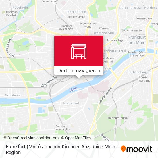 Frankfurt (Main) Johanna-Kirchner-Ahz Karte