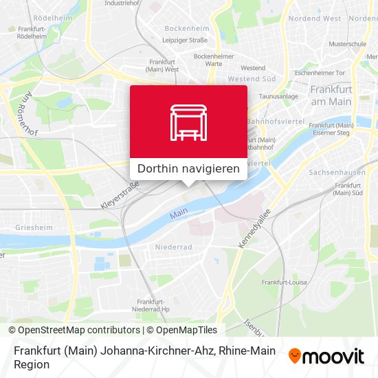 Frankfurt (Main) Johanna-Kirchner-Ahz Karte