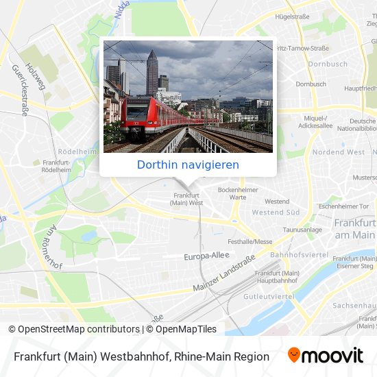 Frankfurt (Main) Westbahnhof Karte