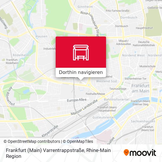 Frankfurt (Main) Varrentrappstraße Karte