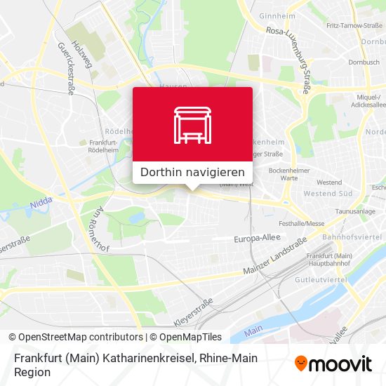 Frankfurt (Main) Katharinenkreisel Karte