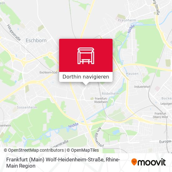 Frankfurt (Main) Wolf-Heidenheim-Straße Karte