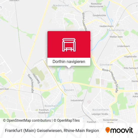 Frankfurt (Main) Geiselwiesen Karte