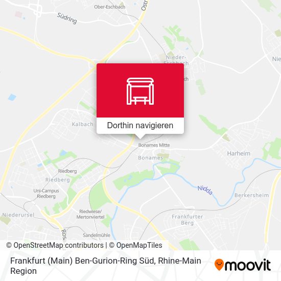 Frankfurt (Main) Ben-Gurion-Ring Süd Karte