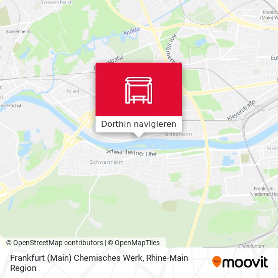 Frankfurt (Main) Chemisches Werk Karte