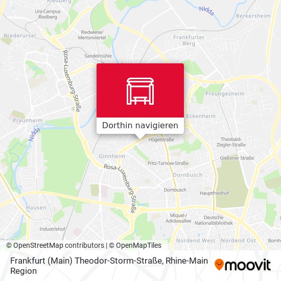 Frankfurt (Main) Theodor-Storm-Straße Karte