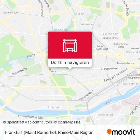 Frankfurt (Main) Römerhof Karte