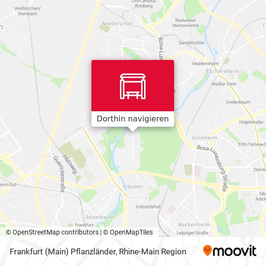 Frankfurt (Main) Pflanzländer Karte