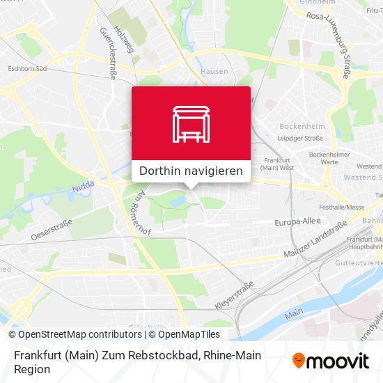 Frankfurt (Main) Zum Rebstockbad Karte