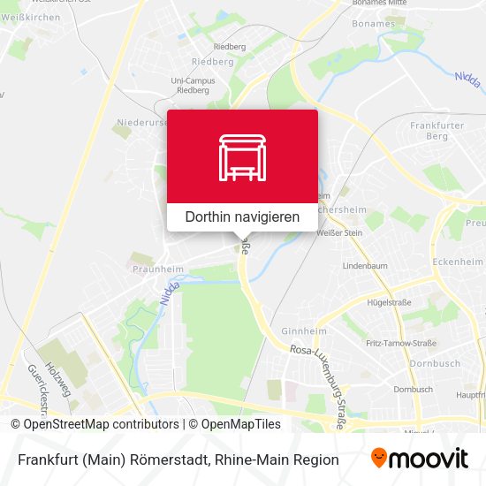 Frankfurt (Main) Römerstadt Karte