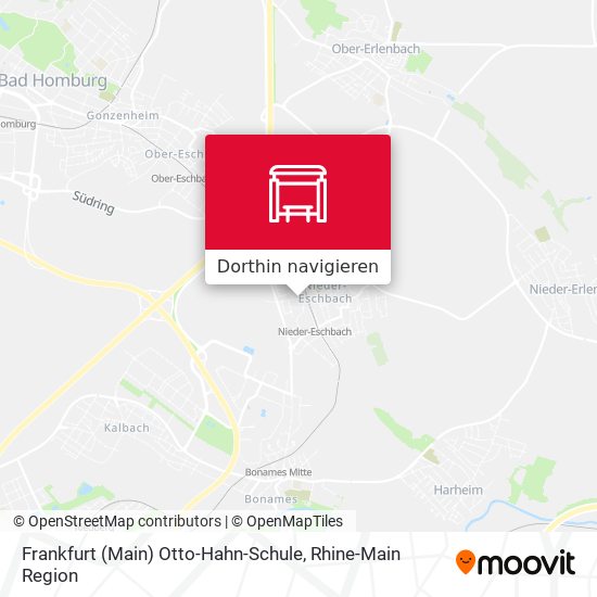 Frankfurt (Main) Otto-Hahn-Schule Karte