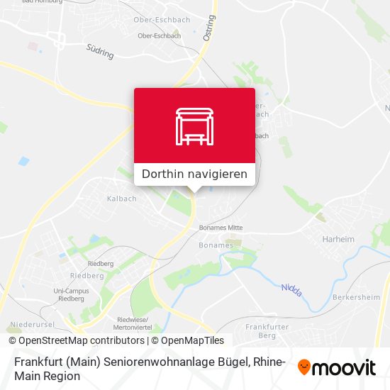 Frankfurt (Main) Seniorenwohnanlage Bügel Karte