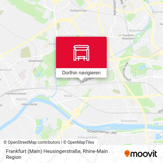 Frankfurt (Main) Heusingerstraße Karte