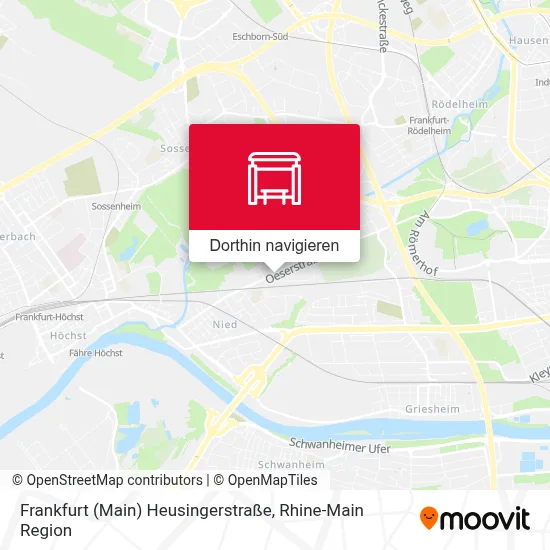 Frankfurt (Main) Heusingerstraße Karte