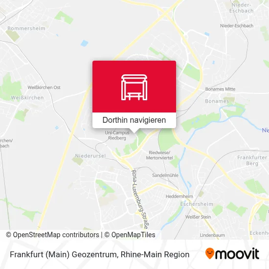 Frankfurt (Main) Geozentrum Karte