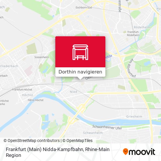 Frankfurt (Main) Nidda-Kampfbahn Karte