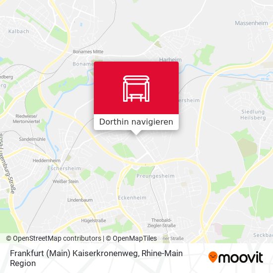 Frankfurt (Main) Kaiserkronenweg Karte