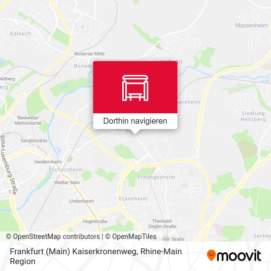 Frankfurt (Main) Kaiserkronenweg Karte