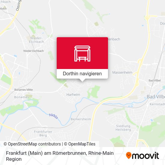 Frankfurt (Main) am Römerbrunnen Karte
