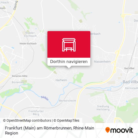 Frankfurt (Main) am Römerbrunnen Karte
