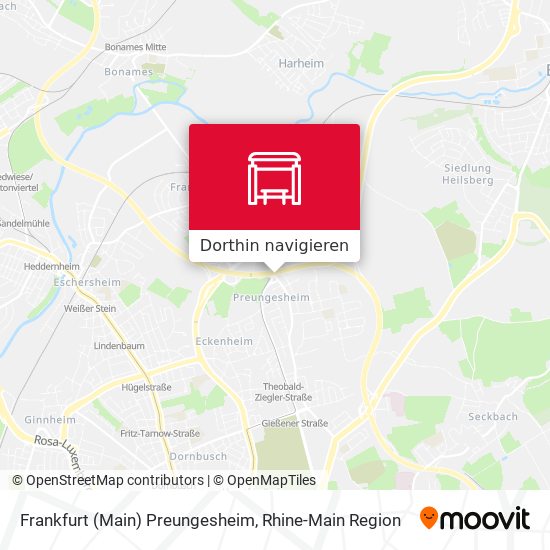 Frankfurt (Main) Preungesheim Karte