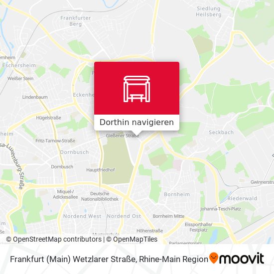 Frankfurt (Main) Wetzlarer Straße Karte