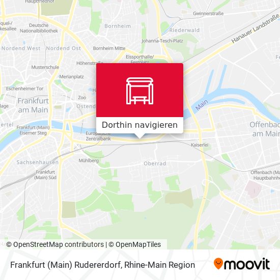 Frankfurt (Main) Rudererdorf Karte