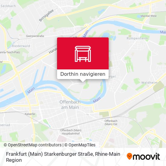 Frankfurt (Main) Starkenburger Straße Karte