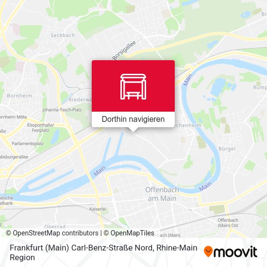 Frankfurt (Main) Carl-Benz-Straße Nord Karte