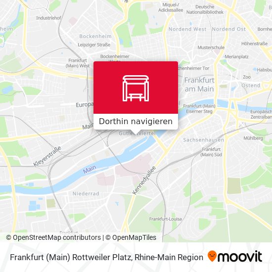 Frankfurt (Main) Rottweiler Platz Karte