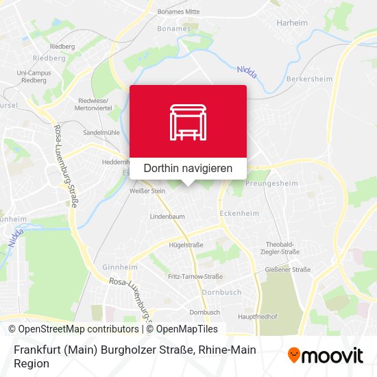 Frankfurt (Main) Burgholzer Straße Karte
