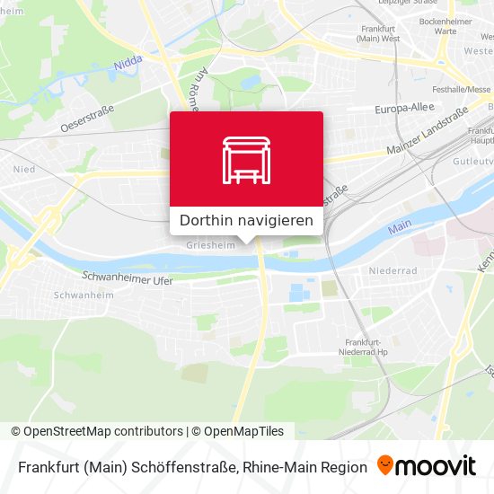 Frankfurt (Main) Schöffenstraße Karte