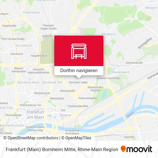 Frankfurt (Main) Bornheim Mitte Karte