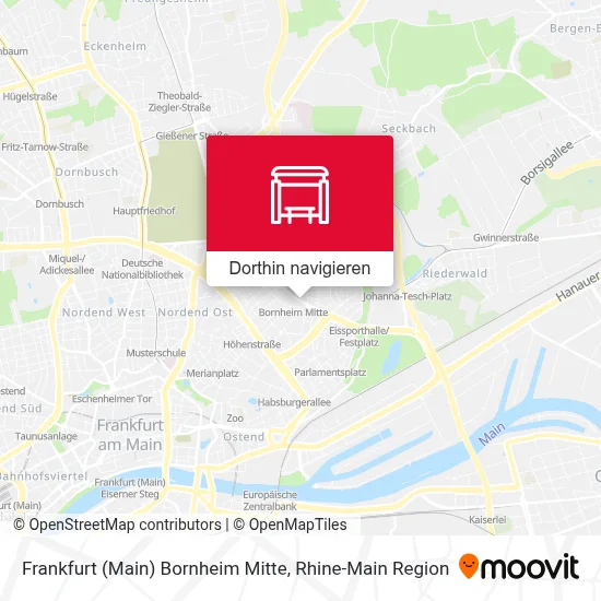 Frankfurt (Main) Bornheim Mitte Karte