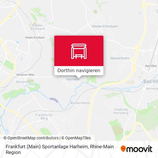 Frankfurt (Main) Sportanlage Harheim Karte