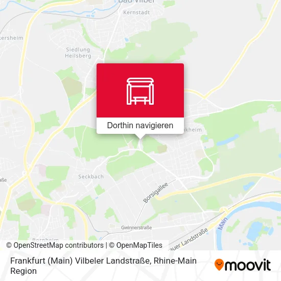 Frankfurt (Main) Vilbeler Landstraße Karte