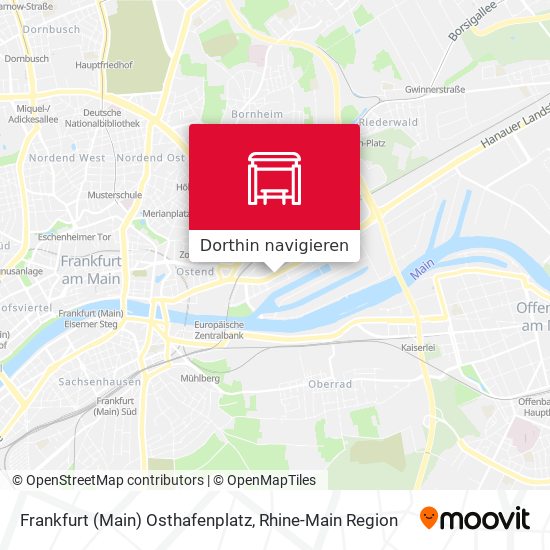Frankfurt (Main) Osthafenplatz Karte