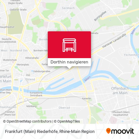 Frankfurt (Main) Riederhöfe Karte