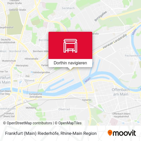 Frankfurt (Main) Riederhöfe Karte