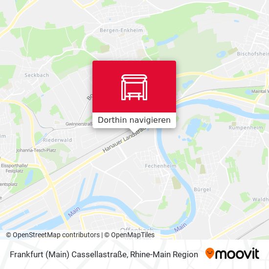 Frankfurt (Main) Cassellastraße Karte