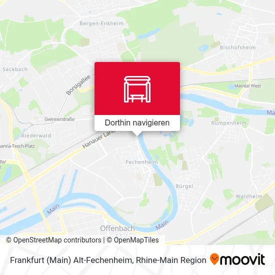 Frankfurt (Main) Alt-Fechenheim Karte